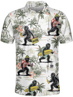 Zomer Custom Logo Fruit Patroon Overal Afdrukken Ademend Snel Droog Slim Fit Golf Polo T-Shirt Voor Mannen