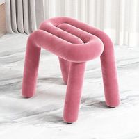 Chaise de salle à manger Alien minimaliste en velours écologique avec pieds en métal pour chambre et salon, mobilier de luxe