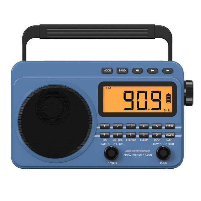 FM Radio for the Elderly Charging Mini Card Player Wireless Portable BT Speaker MP3 Walkman Loud Volume