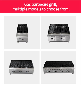 Grill à gaz vertical en pierre de lave de 36 pouces, machine à frire les steaks au gaz commerciale, gril à viande haute température pour les services de restauration - Product Image 4