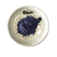 Sampel Gratis Grosir Massal 100% Alami 450 Mesh Bubuk Bunga Kacang Kupu-kupu, Bubuk Matcha Biru