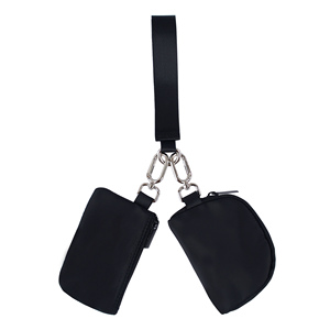 Portefeuille de poignet double de luxe avec logo personnalisé, double pochette, porte-clés, bracelet et porte-cartes - Product Image 2