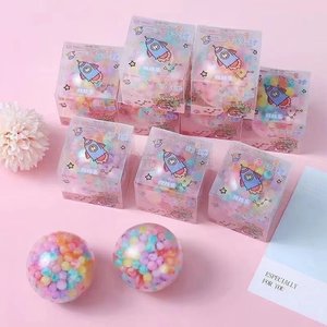 ลูกบอลบีบคลายเครียด TPR สีรุ้ง ขายดี ของเล่นยางนุ่ม ยืดหยุ่น บรรเทาความเครียด สำหรับผู้ใหญ่ - Product Image 3