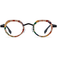 Gafas Borregls de Acetato y Titanio para Mujer, Montura Redonda de Diseñador, Nueva Marca 2025, Gafas Ópticas para Hombre, Modelo 185892