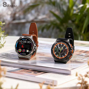 SK43 jam tangan pintar AMOLED 1.6*480 pria, arloji cerdas layar HD GPS tahan air IP68 480 mAh baterai besar Chat AI-GPT dengan 3 tali 650 untuk pria - Product Image 5