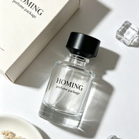 Flacons de parfum vides au design unique, 50 ml, flacons de parfum en verre 30 ml, 100 ml, flacon de parfum bleu dégradé de luxe et boîte