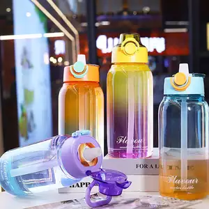 Lezzet bakla ile 2024 yeni varış 1000ml su şişeleri 32oz hava up koku infüzyon meyve koku plastik su şişesi toptan