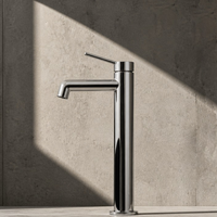 Robinet de douche moderne monotrou sans contact en acier inoxydable 304 avec cartouche céramique pour eau chaude/froide