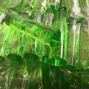 Barra de acrílico translúcida de alta calidad, luz led pmma de color verde, venta al por mayor
