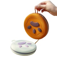 Nouvelles gamelles pliables en silicone pour chiens, portables et doubles, pour les promenades en extérieur, pour nourriture et eau.