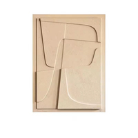 Haute qualité moderne décor à la maison luxe mur Art sculpture sur bois à la main grès Relief peinture