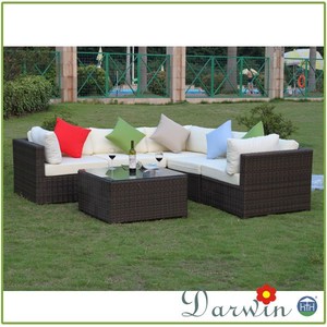 Tất cả thời tiết mây sofa Set đồ nội thất ngoài trời giải trí cắt góc wicker thoải mái vườn ghế sofa - Product Image 5