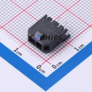 436500228 Wire-to-Board Pin Header Through hole Component (THT),P=3mm Connector 1x2P 3mm Through Hole Micro-Fit (MX 3.0) - Product Image 1