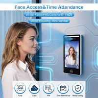 Control de Acceso Biométrico con Reconocimiento Facial 3D, Control de Acceso Inteligente para Puertas, WiFi Tuya, Registro de Asistencia, Intercomunicador de Audio y Video Bidireccional