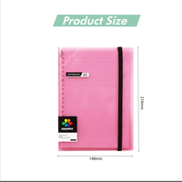 Carnet à feuilles mobiles Colorfly A5, couverture en PP Macaron, reliure rechargeable, pages amovibles faciles, carnet de journal pour étudiant