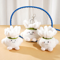 Vente en gros de porte-clés poupée pendentif en peluche de badminton style petit livre rouge porte-clés poupée boule de coton créatif