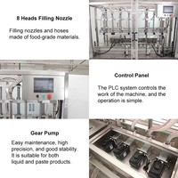 Ligne de production HZPK de machines de remplissage et d'étiquetage automatiques à pompe à engrenages pour liquides et pâtes, pour détergents, shampoings, bouteilles en plastique et en verre
