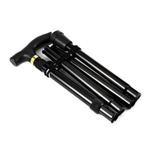 Bâton <span class=keywords><strong>de</strong></span> <span class=keywords><strong>marche</strong></span> télescopique pliable Alpenstock avec poignée en liège, flexible avec <span class=keywords><strong>embout</strong></span> en fer pour la randonnée, poignée en EVA, matériau en alliage - Product Image 5