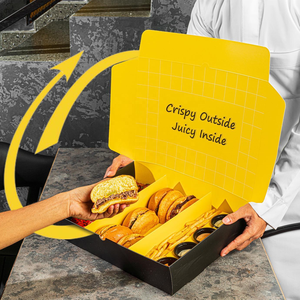 Boîte d'emballage alimentaire pour brunch, plateau de service, boîte en carton pour traiteur, boîtes alimentaires en papier, boîte à emporter écologique personnalisée - Product Image 2