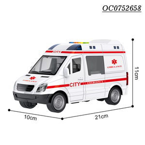 Simulation de friction pour enfants, véhicule d'<span class=keywords><strong>ambulance</strong></span>, camion, voiture, jouet, lumière sonore - Product Image 5