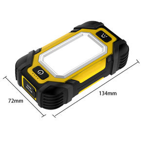 Banque de puissance portable 8000mah avec lampe à LED de camping extérieur IP65 en éclairage de secours certifié ROHS blanc et noir - Product Image 2