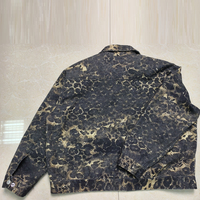 Veste de travail en toile personnalisée, imprimé léopard surdimensionné, fermeture éclair classique, streetwear, hip hop, punk, vintage, streetwear pour hommes, fabrication américaine OEM