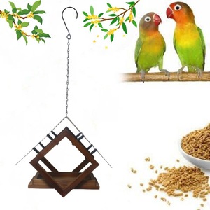 Factory Wholesale <strong>Bird</strong> <strong>Feeder</strong> Eco-Friendly Outdoor Hanging Metal Design Waterproof Wood Material For Food Feeding - Product Image 5
