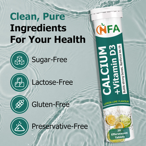 Comprimés effervescents de vitamine D3 personnalisés sans sucre, absorption rapide, soutient la santé immunitaire - Product Image 2