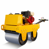 Rouleau compresseur manuel 600 mm pour la construction routière et le pavage d'asphalte, 30 kN, Honda GX270, 530 kg