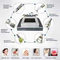 Appareil de physiothérapie laser à diode 4-en-1 980 nm haute précision pour l'élimination des varices et des télangiectasies – Dispositif de traitement laser polyvalent