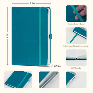 A5 <strong>Lined</strong> Journal <strong>Notebook</strong> Hardcover Leather <strong>Notebook</strong> for School Business - Product Image 2