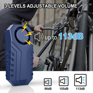 Nuevo a prueba de agua fácil operación 113dB alto volumen SOS función de ayuda Anti pérdida alarma antirrobo motocicleta bicicleta alarma de seguridad - Product Image 4
