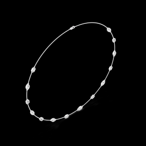 จี้เพชรเงินแท้เพาะเลี้ยงในห้องปฏิบัติการ ชุบทองคำแท้ ระยิบระยับเหนือกาลเวลา สง่างาม ทันสมัย หรูหรา เหมาะสำหรับงานแต่งงานและงานเลี้ยง - Product Image 1