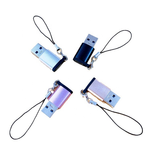 Low Price OTG Splitter Adapter Female to USB 3.0 Port Connector USB-A to USB-C Flash Drive Mobile Phone Game Adapter