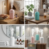 Nouvel humidificateur domestique USB, lampe d'ambiance de bureau, intelligent, grande capacité, aromathérapie, cadeau, humidificateur 420ml