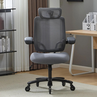 Chaise de bureau ergonomique moderne avec accoudoirs relevables, résistante, en maille, capacité 500 lb, livraison gratuite depuis l'entrepôt américain