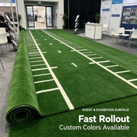 Rouleau de gazon synthétique pour piste de luge de 18 mm, revêtement de sol personnalisé pour salle de sport avec numéros et échelle d'agilité pour l'entraînement de force CrossFit