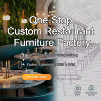 Meubles de restaurant commerciaux, banquette en cuir véritable, table et chaises en marbre blanc et noir, mobilier de restaurant