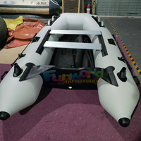 Bote Inflable Comercial de Casco Rígido de PVC, Ligero, para Navegación, Rescate, Pesca, Deportes Acuáticos