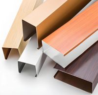 Penutup Aluminium Berbentuk U Tahan Air untuk Aula Pameran Museum Sains Desain Modern Ringan Ukuran Kustom Pasokan Grosir