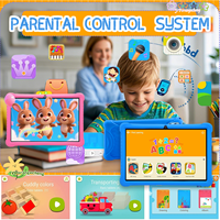 Tablette pour enfants de 10.1 pouces fente pour carte SIM Android 12 Wi-Fi MTK Octa Core 1280x800 IPS 4000mAh batterie éducative Black friday cadeau