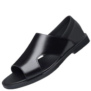 Sandales de commerce extérieur, nouvelles sandales plates et légères pour hommes, <span class=keywords><strong>chaussures</strong></span> de plage romaines tendance pour hommes d'âge moyen, demi-<span class=keywords><strong>chaussures</strong></span> - Product Image 5