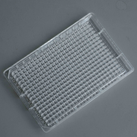 Oferta Especial AMA: Placas de Cultivo Celular Desechables de Plástico Estéril con Tratamiento TC, 384 Pocillos, Fondo Plano Transparente, Transparentes/Blancas/Negras