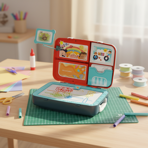 3-in-1 rugzak verpakking creatief schilderen speelgoed speelset educatief tekenbord plastic KSF voor kinderen - Product Image 5