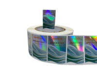 Fabrikpreis Matte Holographische Klebeetiketten Wasserfest UV-Beständig PET-Material Kundenspezifischer Druck Längliche Form CMYK Getränke