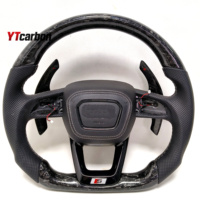 YTcarbon pour A3 A4 A5 Q3 Q5 Q7 Q8 S3 S4 S5 SQ3 SQ5 SQ7 SQ8 Accessoires intérieurs de voiture Volant personnalisé en fibre de carbone véritable