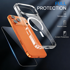 Heybingo Combo <span class=keywords><strong>Protezione</strong></span> Telefono 3 in 1, Pellicola Protettiva Schermo, Pellicola <span class=keywords><strong>Protezione</strong></span> <span class=keywords><strong>Fotocamera</strong></span> e Custodia Protettiva Completa - Product Image 2