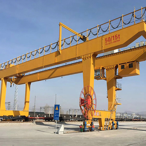 Grue portique à double poutre pour centrale hydroélectrique, entretien de la porte de barrage, 5t-300t, grue portique à treuil lourd montée sur rail, fournisseur - Product Image 1