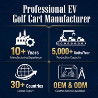Voiturette de golf électrique avec moteur AC 4,0 kW, 4 places (2+2), suspension MacPherson, roues en alliage tout-terrain, double frein hydraulique, couleur blanche personnalisée