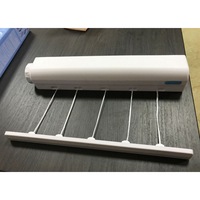 5 lignes de corde à linge rétractable mural économiseur d'espace ligne de séchage du linge étendoir réglable